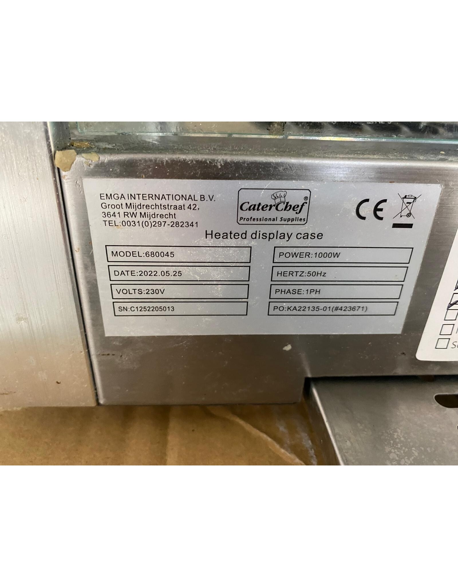 opzet warmhoud vitrine - 40x70x37,5 lxbxh