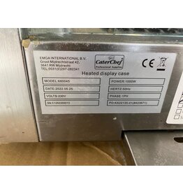 opzet warmhoud vitrine - 40x70x37,5 lxbxh