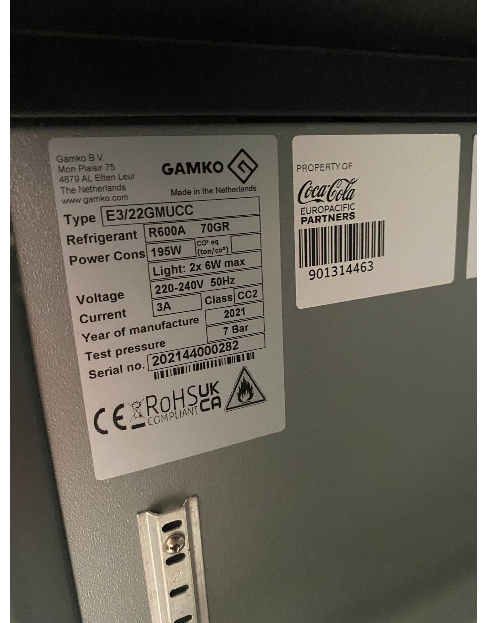 Gamko CocaCola barkoeling - 52x143x84 lxbxh