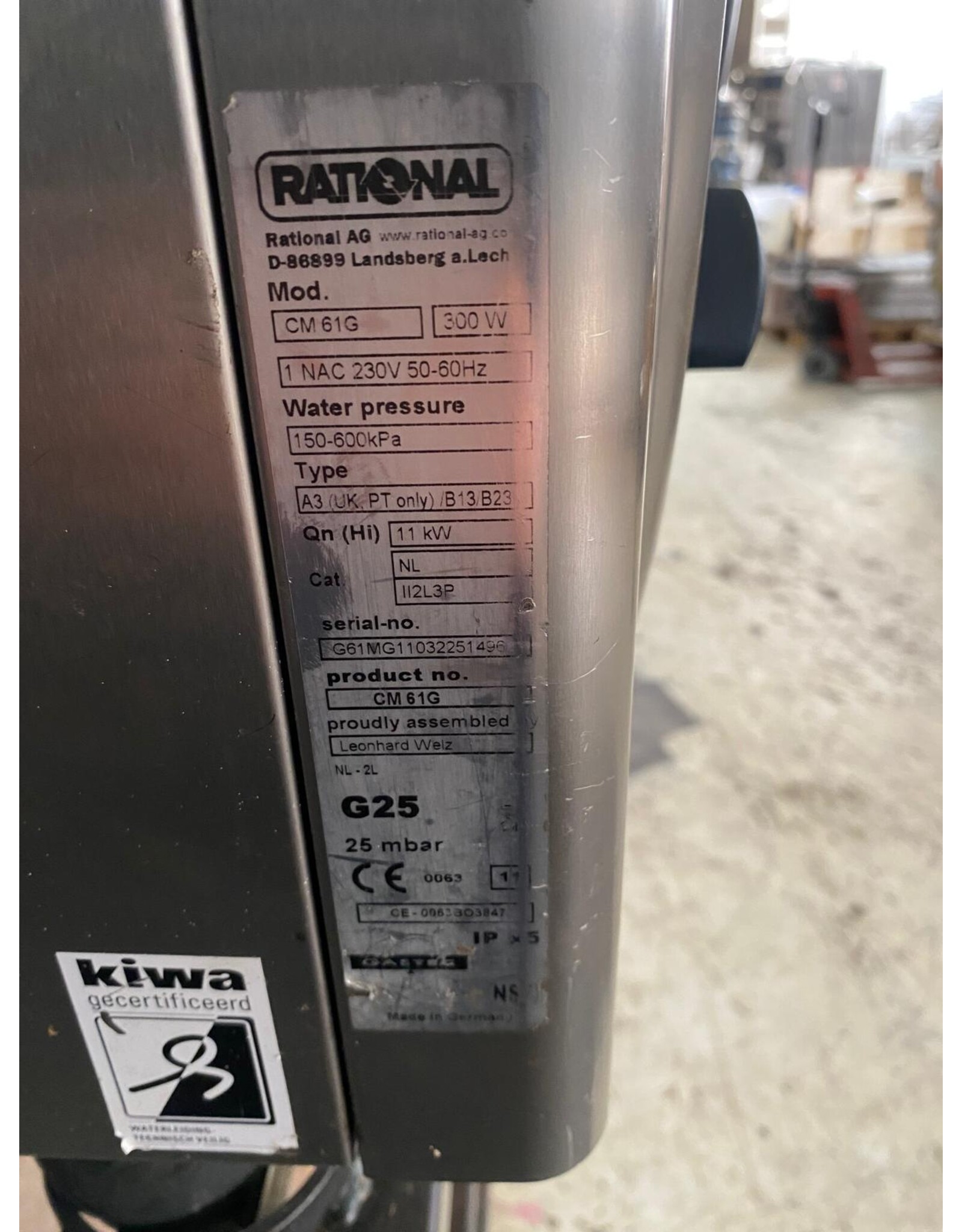 Rational Rational combisteamer CM61G  gas - 77x85x178 lxbxh
