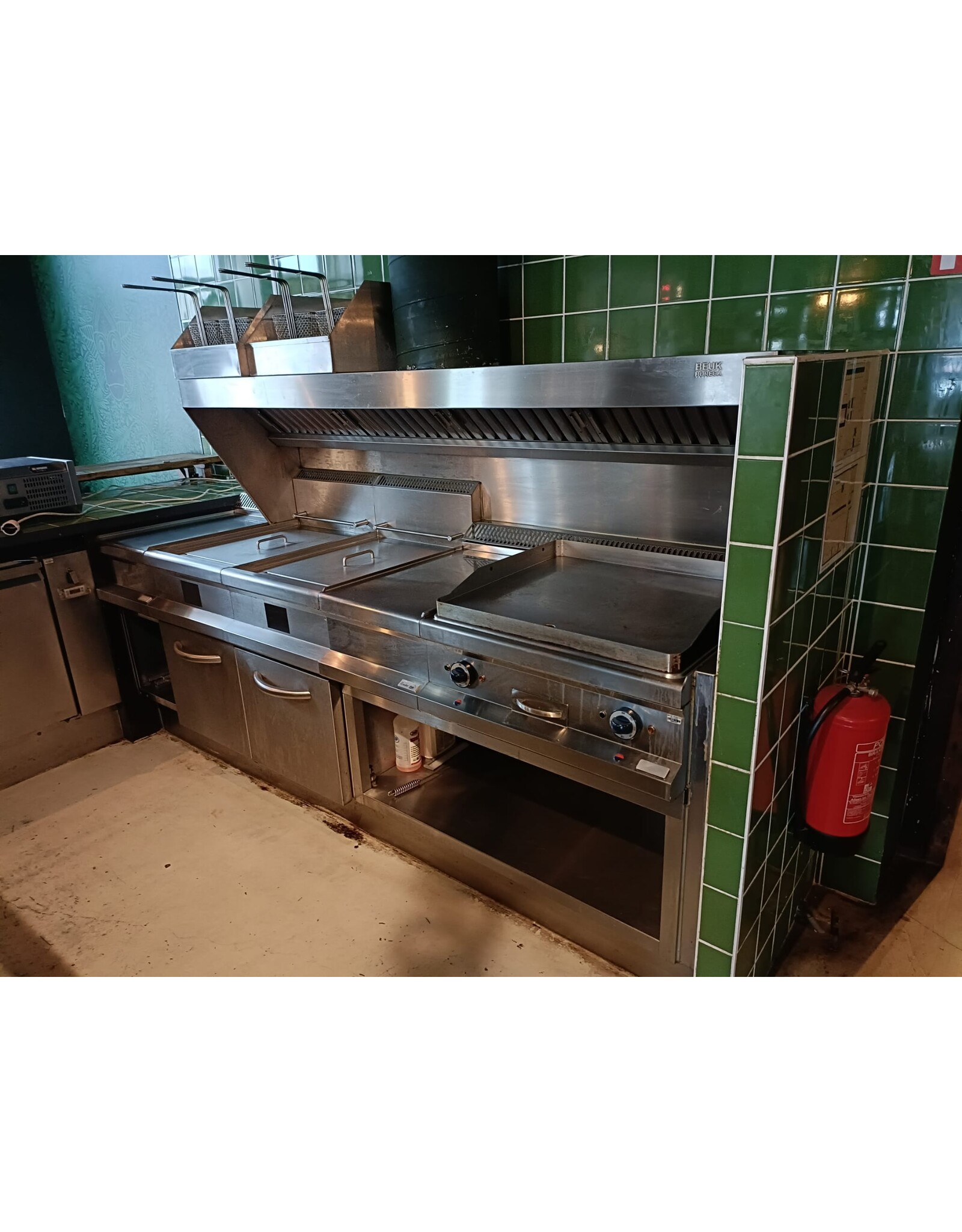 2x De Kuiper Oranda bakwand friteuse standalone unit - evt compleet met baklijn