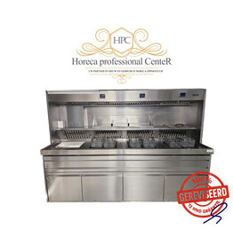 Hakto gereviseerde  Bakwand Friteuse 3x 2 manden + bakplaat