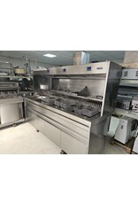 Hakto gereviseerde  Bakwand Friteuse 3x 2 manden + bakplaat