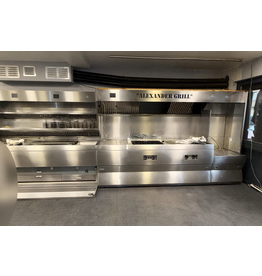 Nog niet gereviseerd - De Kuiper Bakwand friteuse 11 manden, grill en bakplaat