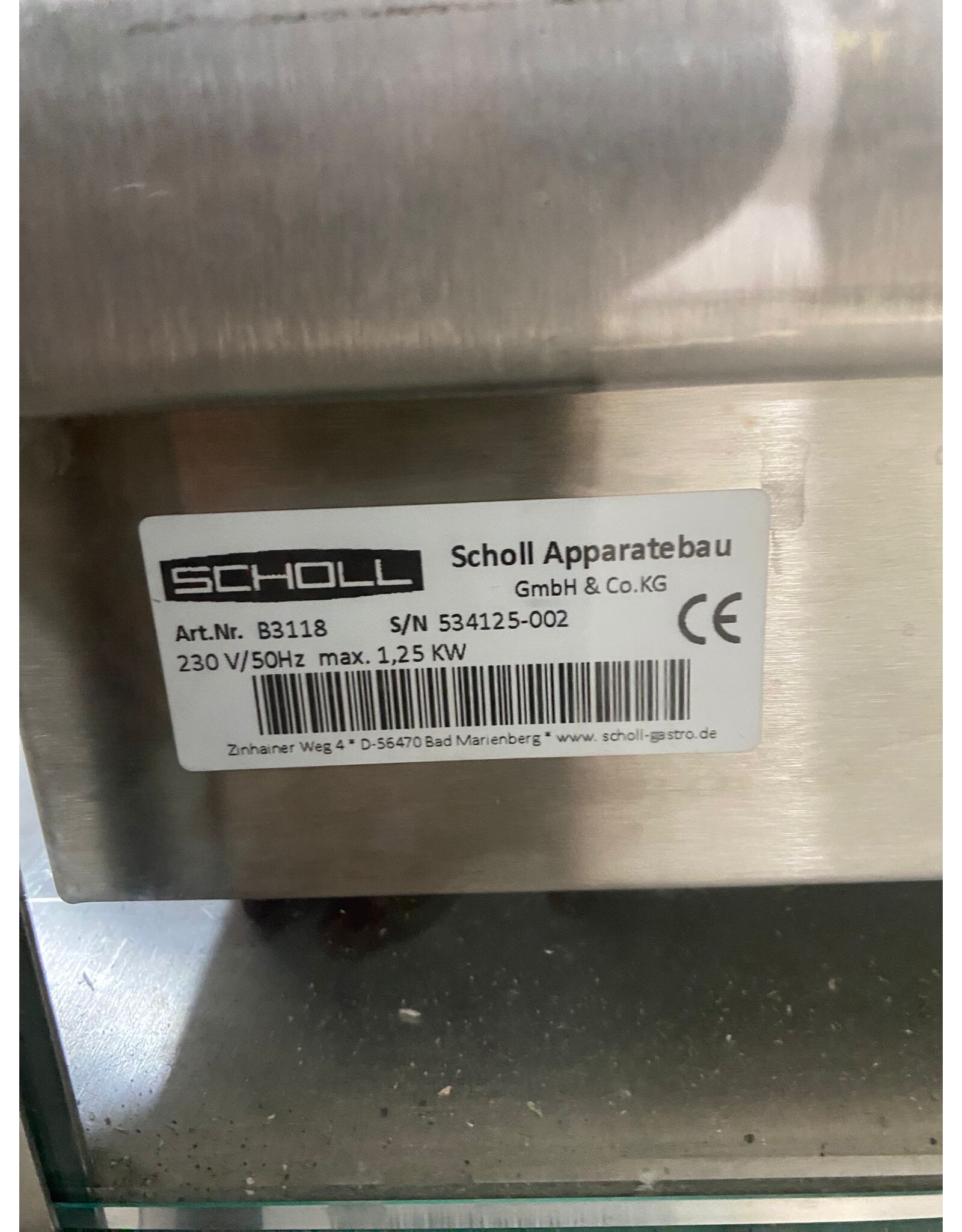 scholl warmhoudvitrine - 62,5x87,5x95 lxbxh