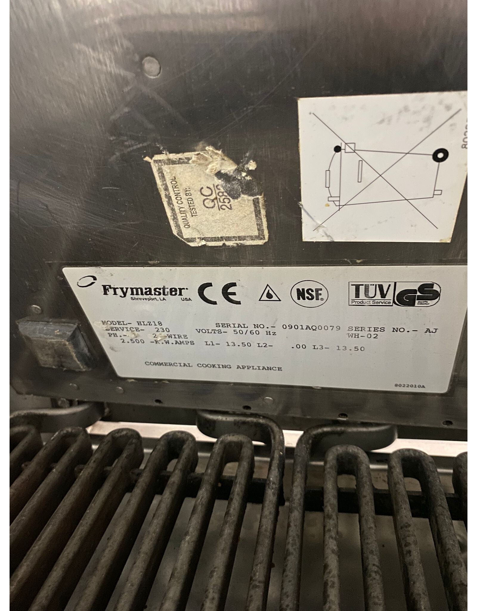 Frymaster verwarmde landingszone - 47x61x20 lxbxh