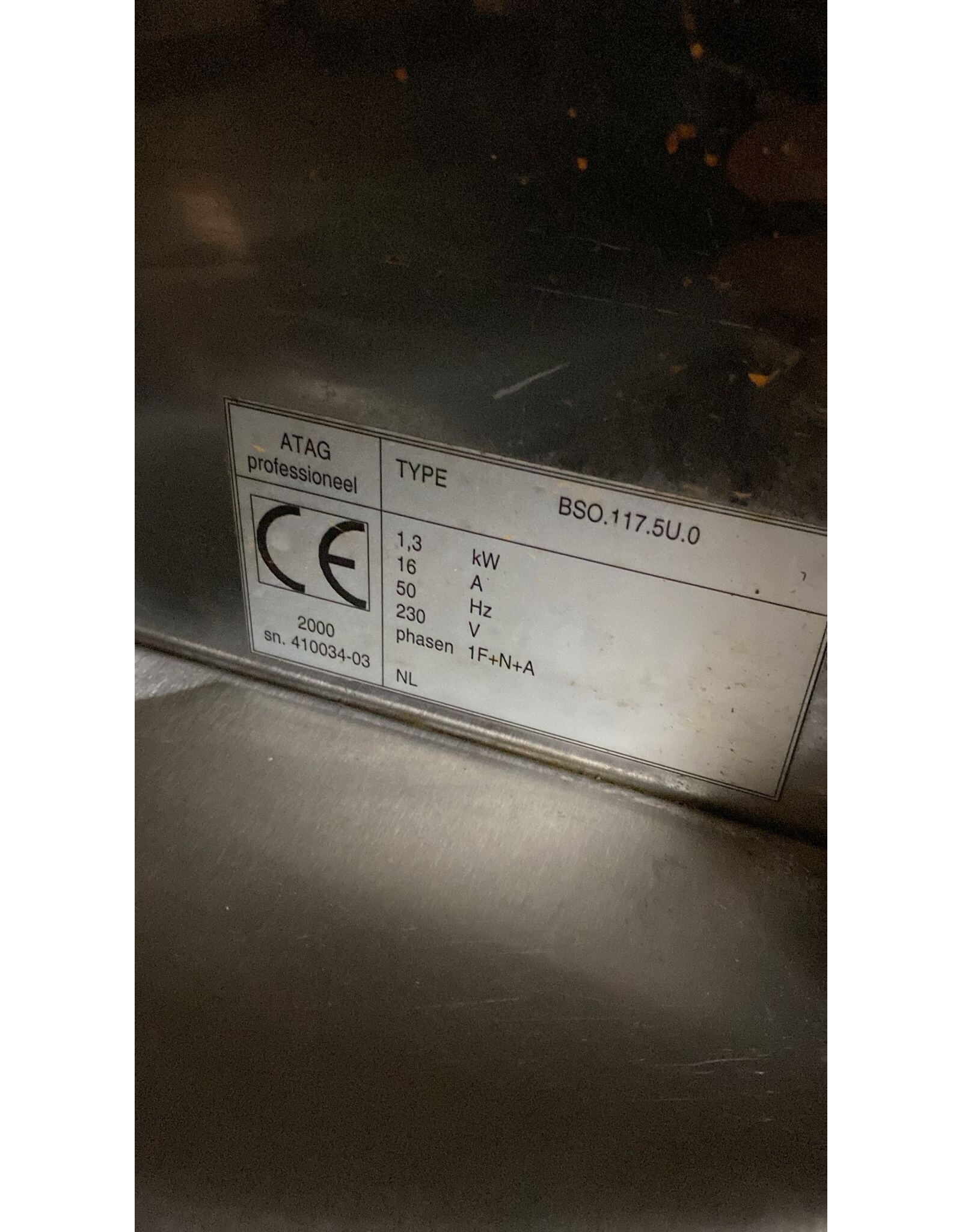 Atag bain marie - 70x35x92,5 lxbxh