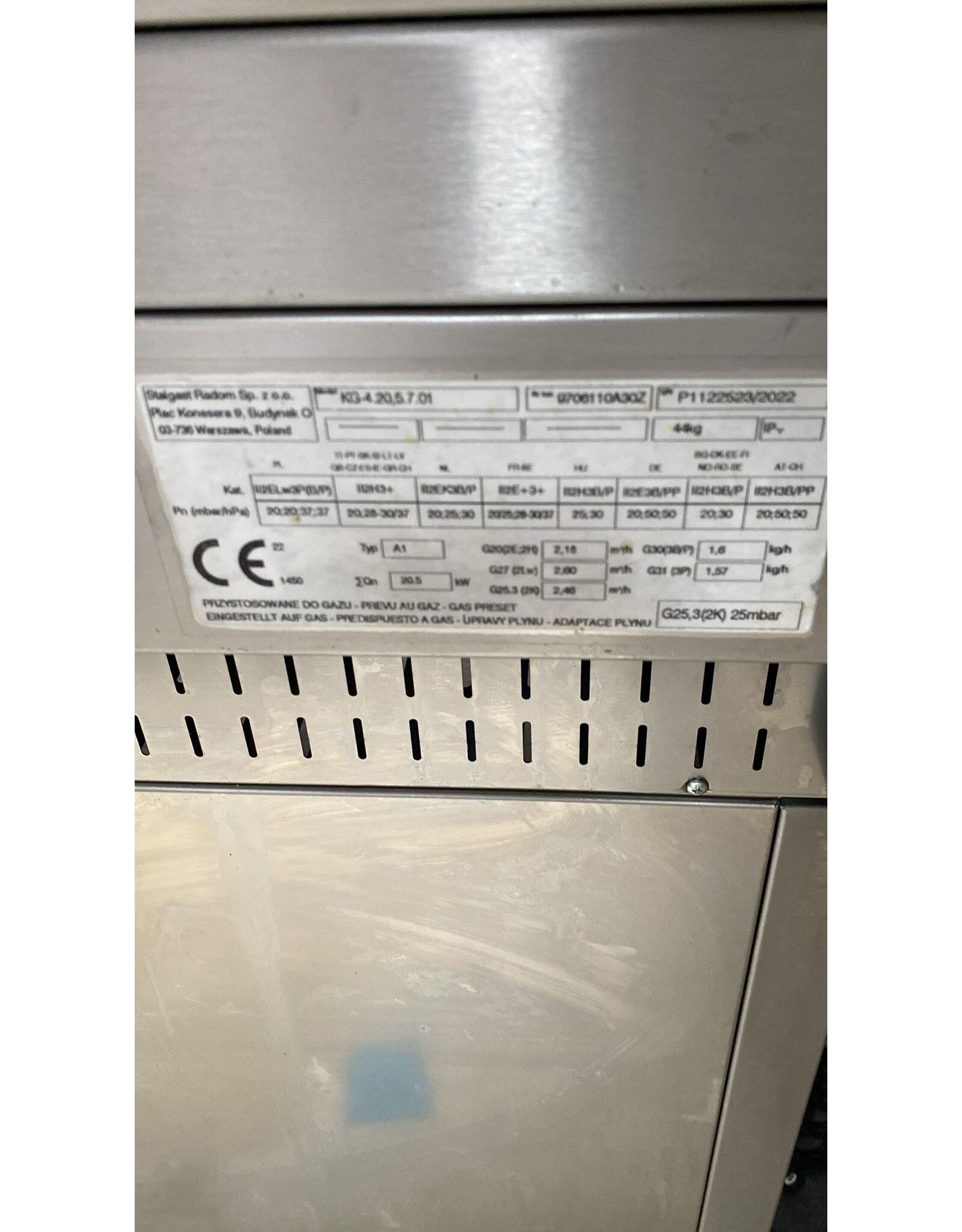 Electrolux gasfornuis 4 pits - 80x72x88 bxdxh
