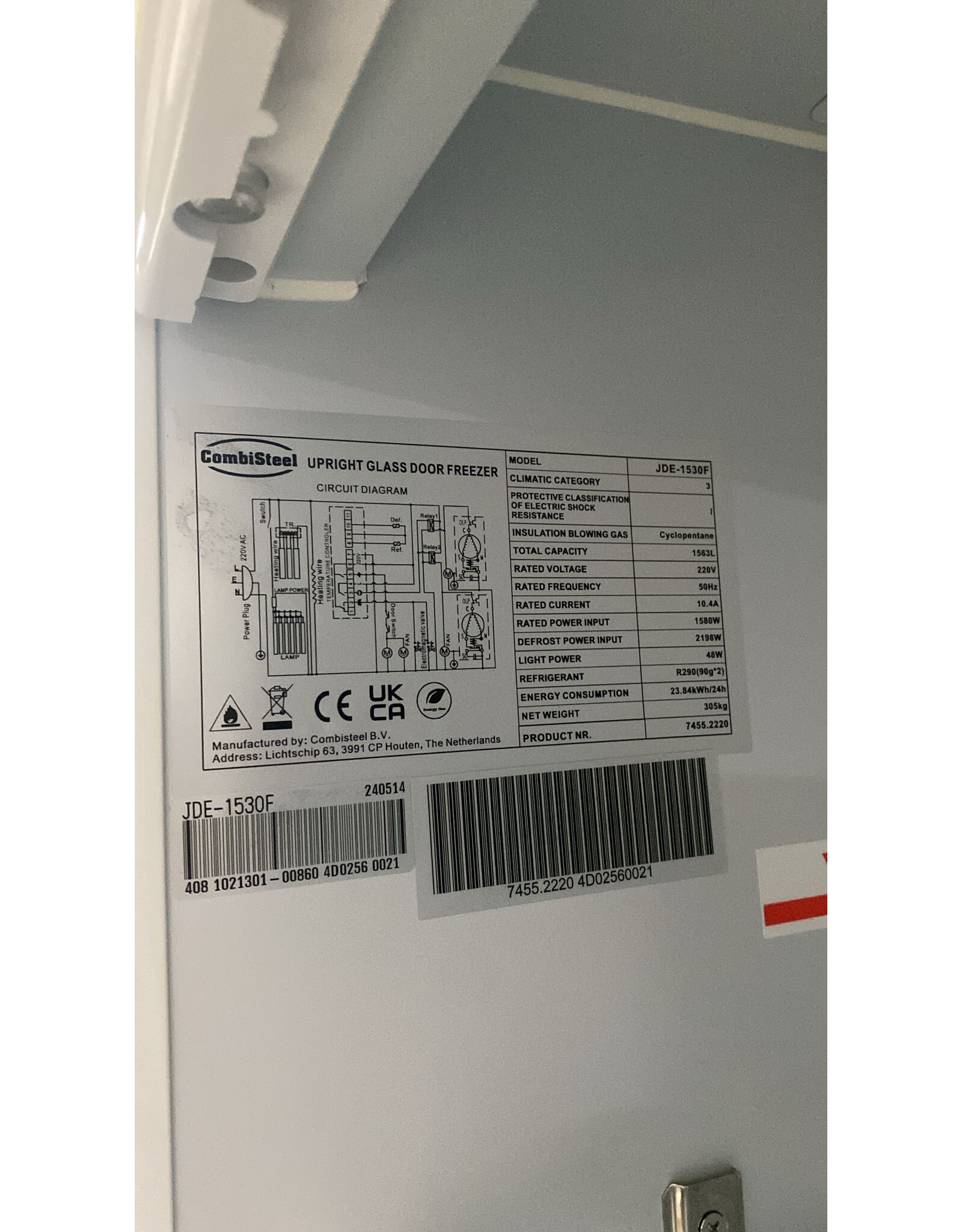 Combisteel zeer nette koeling