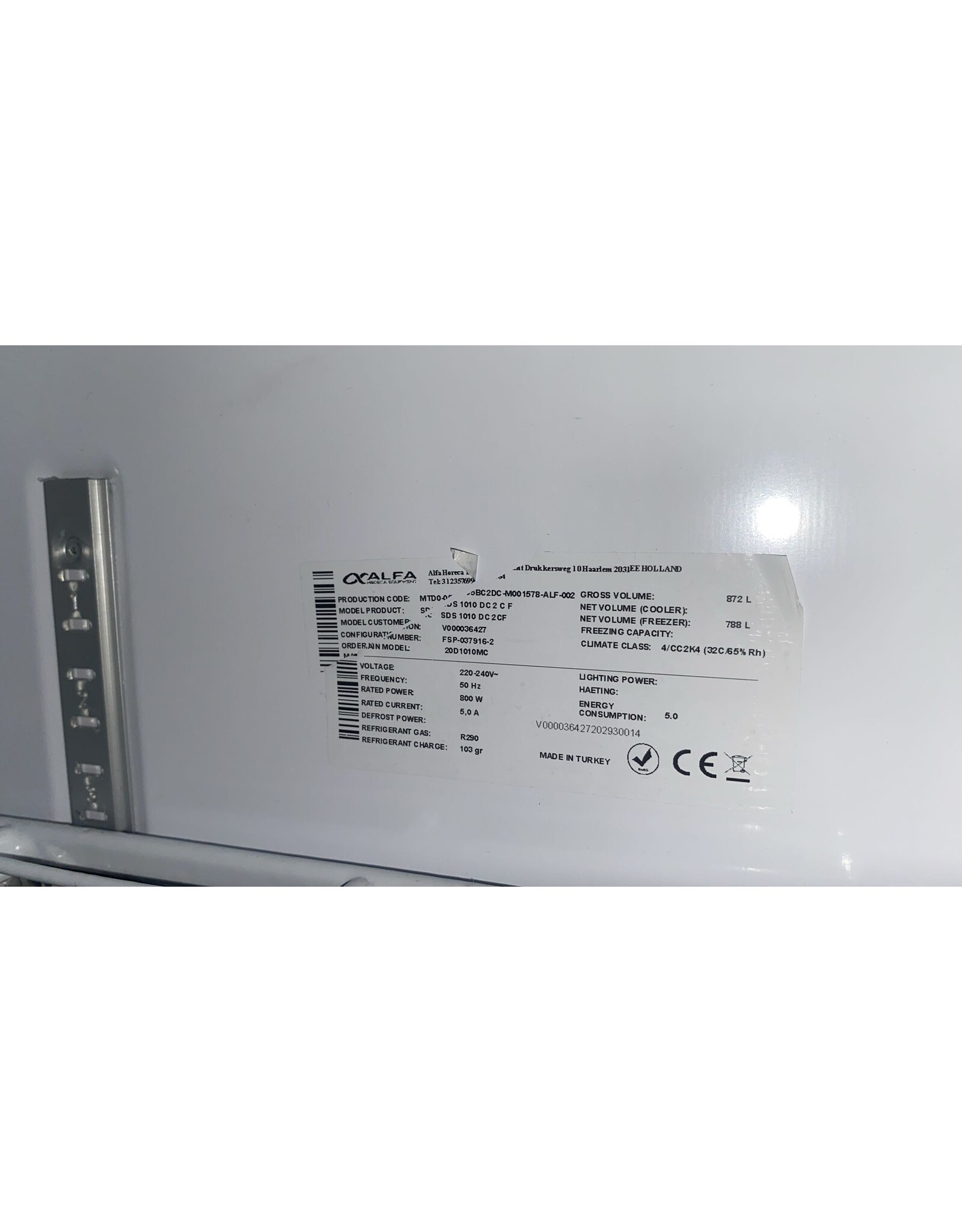 alfa Alfa Horeca Display Koelkast - 69x98x214 lxbxh