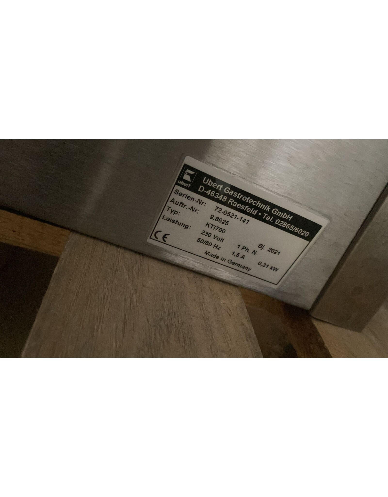 Ubert Warmhoudvitrine / Presentatievitrine 73x75,5x52