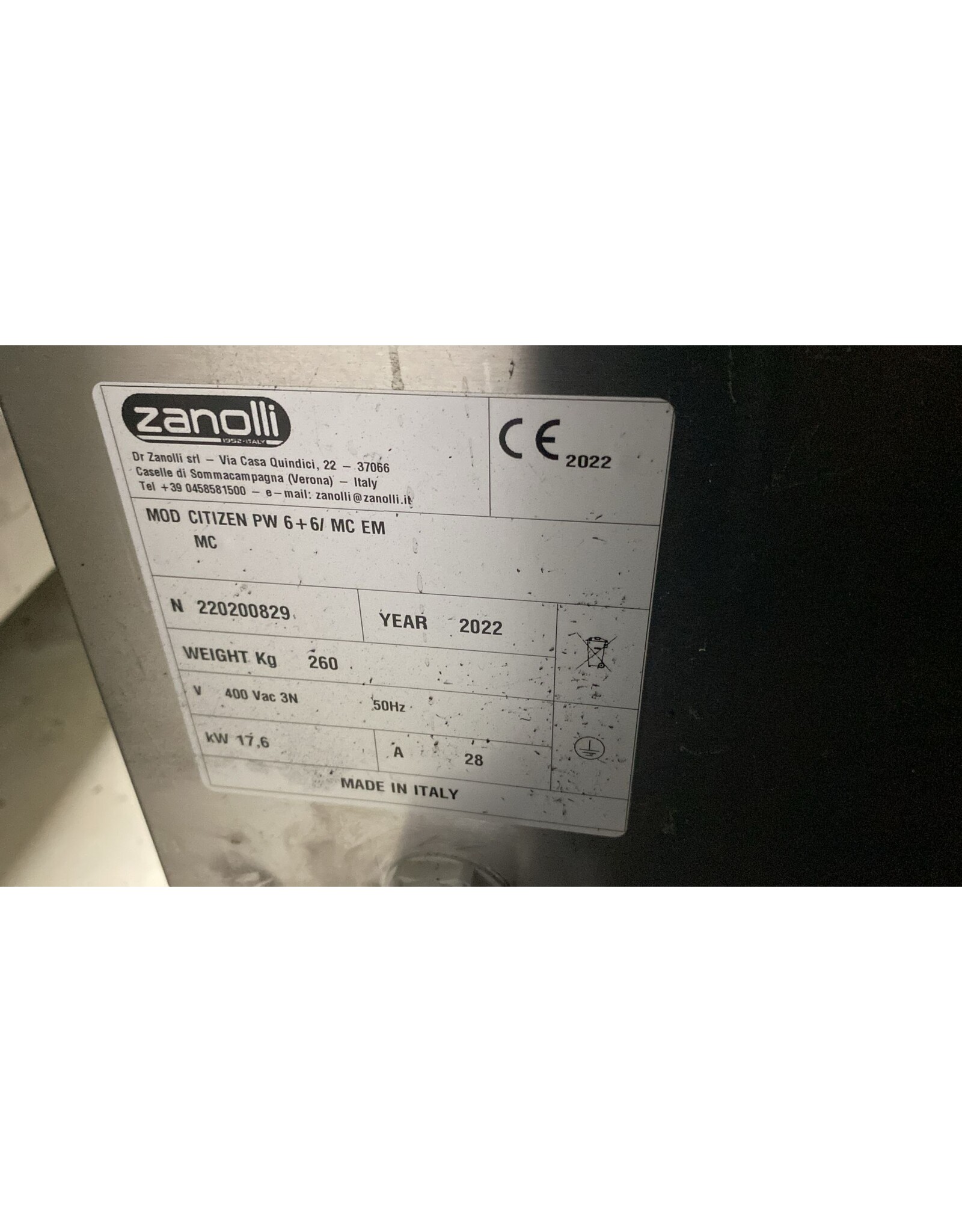 Zanolli Zanolli Citizen PW 6+6 / MC EM bj 2022 Professionele 3-deks Pizzaoven