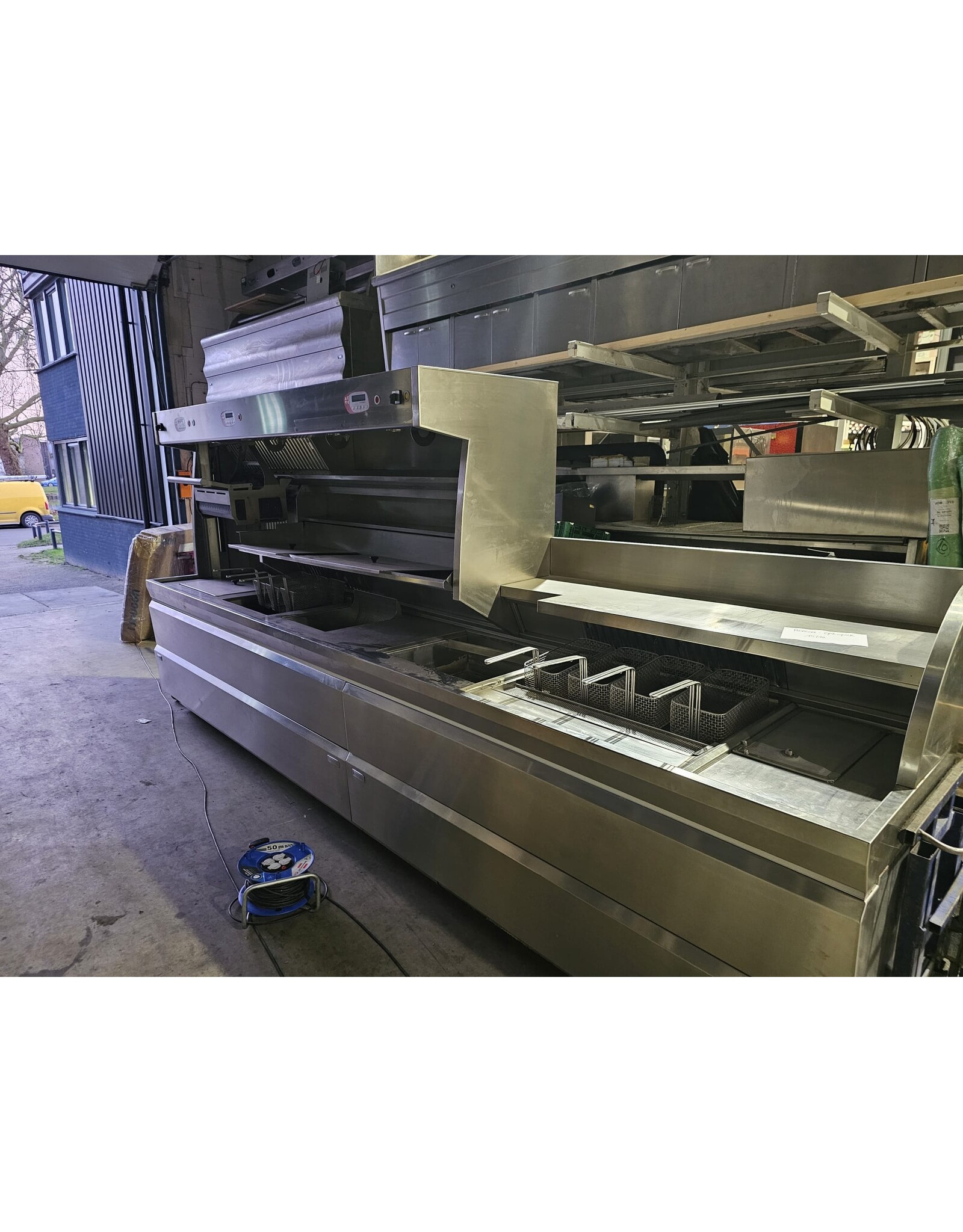 Nog niet gereviseerd - Perfecta bakwand friteuse met transfer hoog rendement