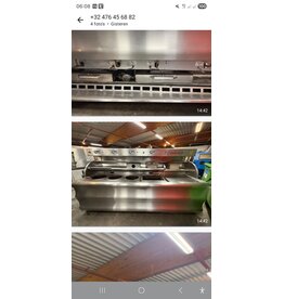 Nog niet gereviseerd - Perfecta bakwand friteuse bakplaat hoog rendement