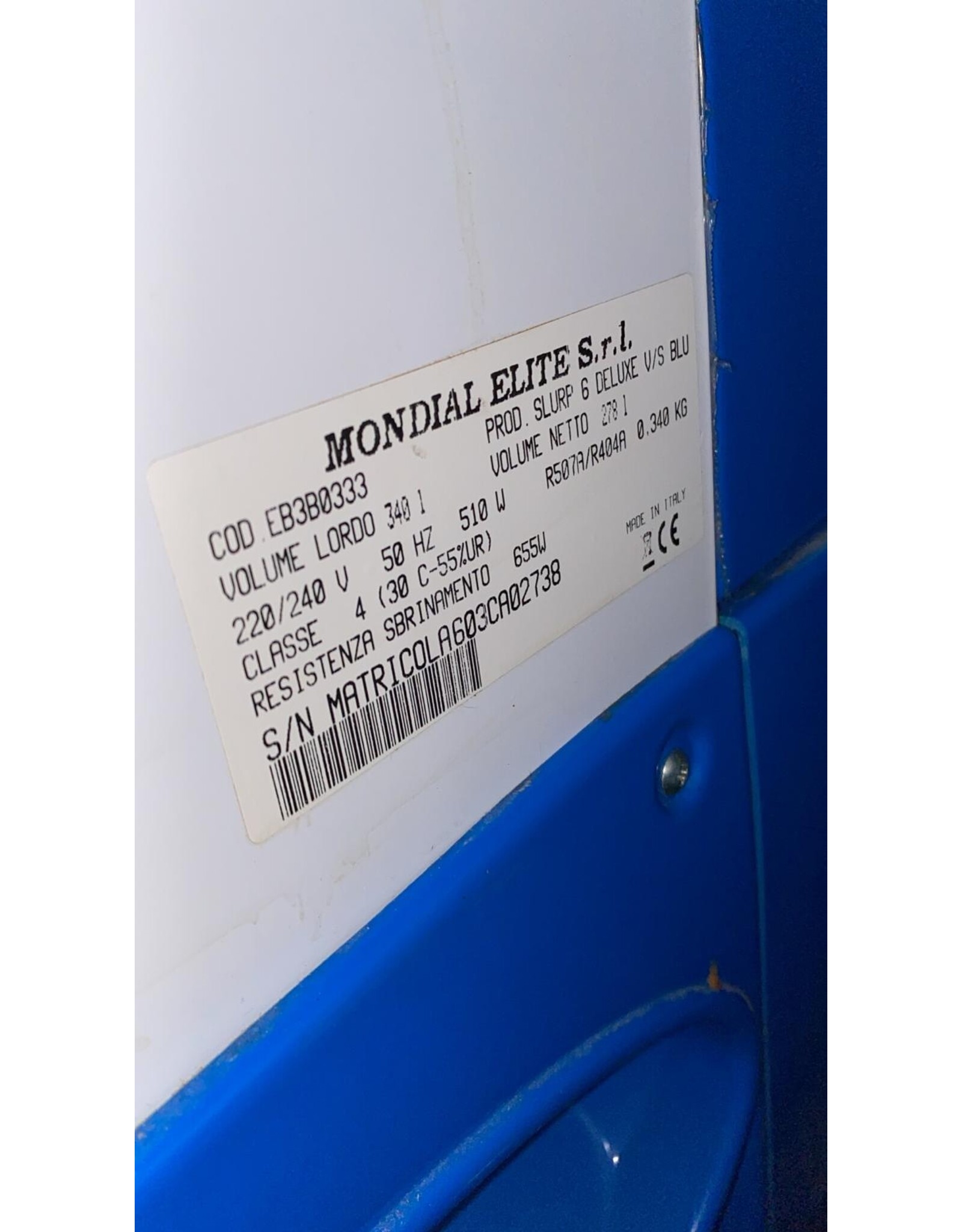 Mondial Elite schepijsvitrine