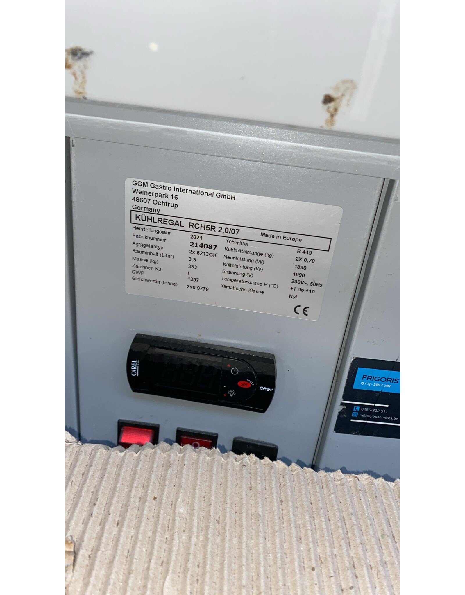 GGM Gastro open koelmeubel (wandkoeling) 2021