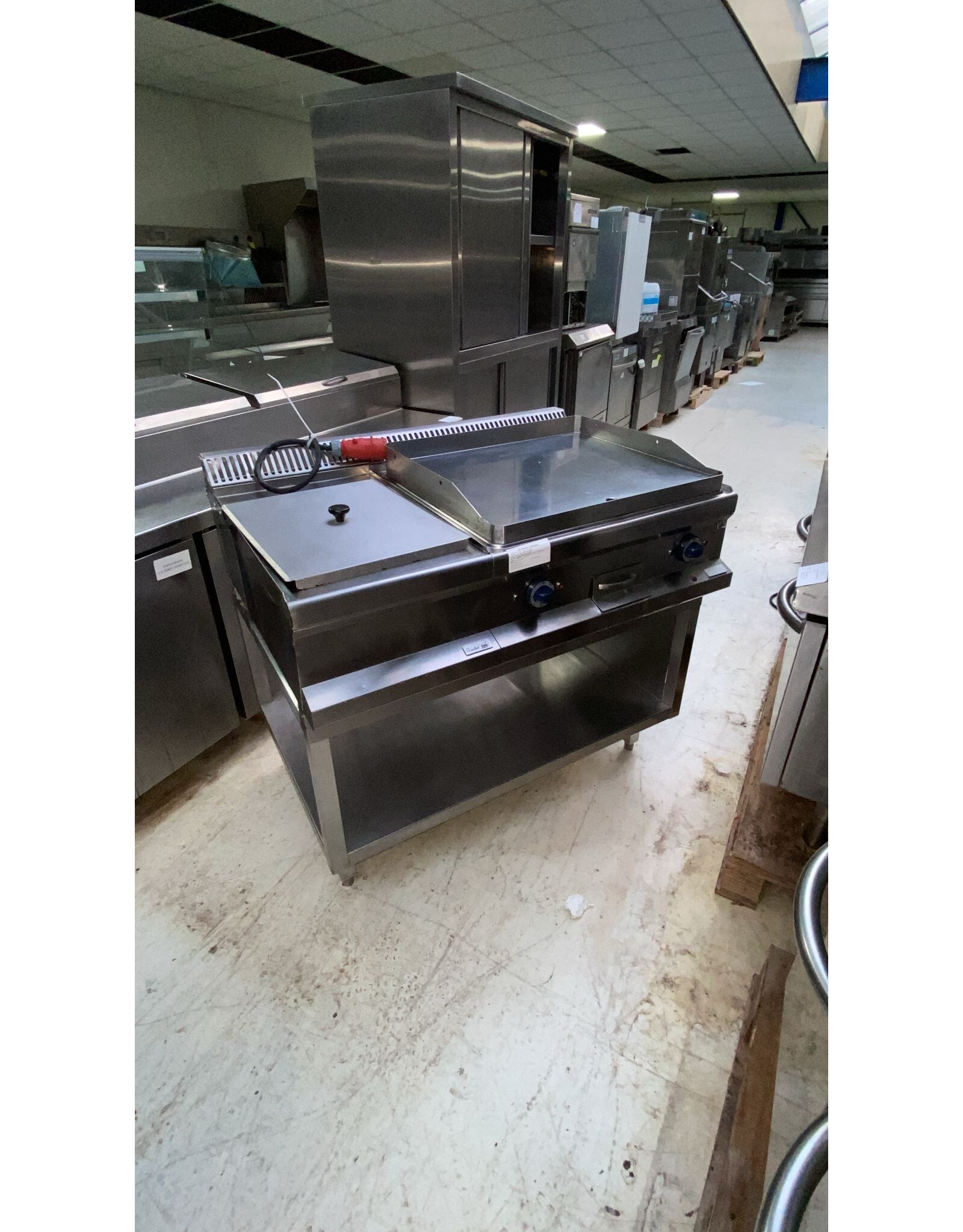 elektrische braadslede / kookplaat met onderkast