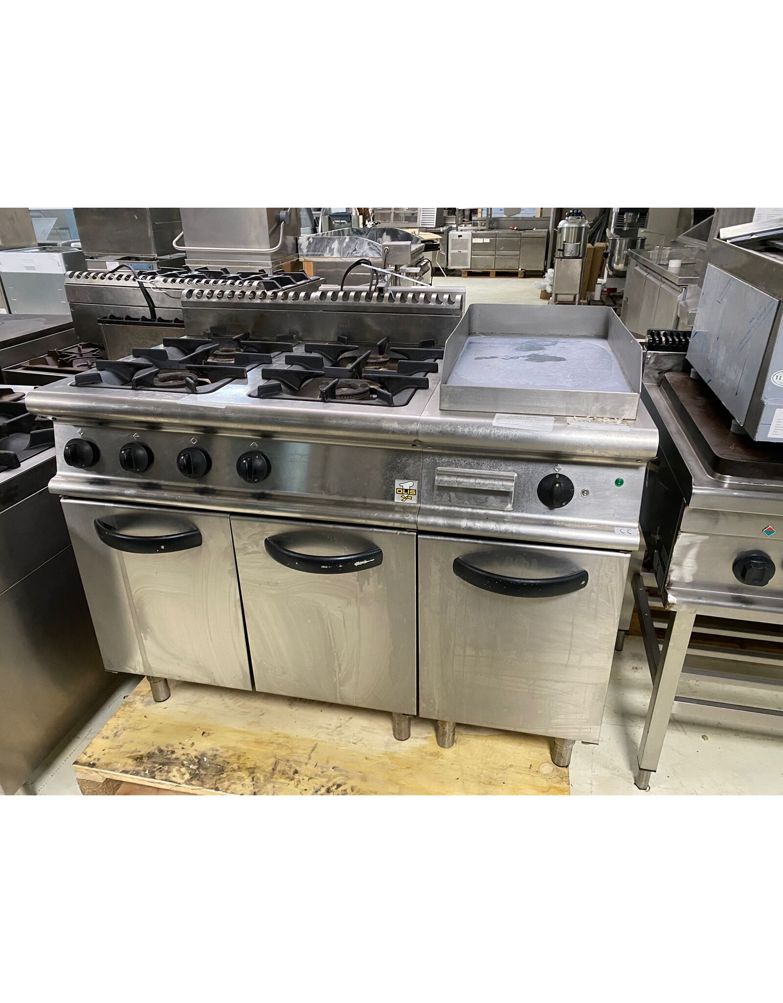 Olis fornuis – gas + bakplaat