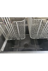 Perfecta hoog rendement bakwand friteuse 2x 2  mands 1x 3 mand en bakplaat