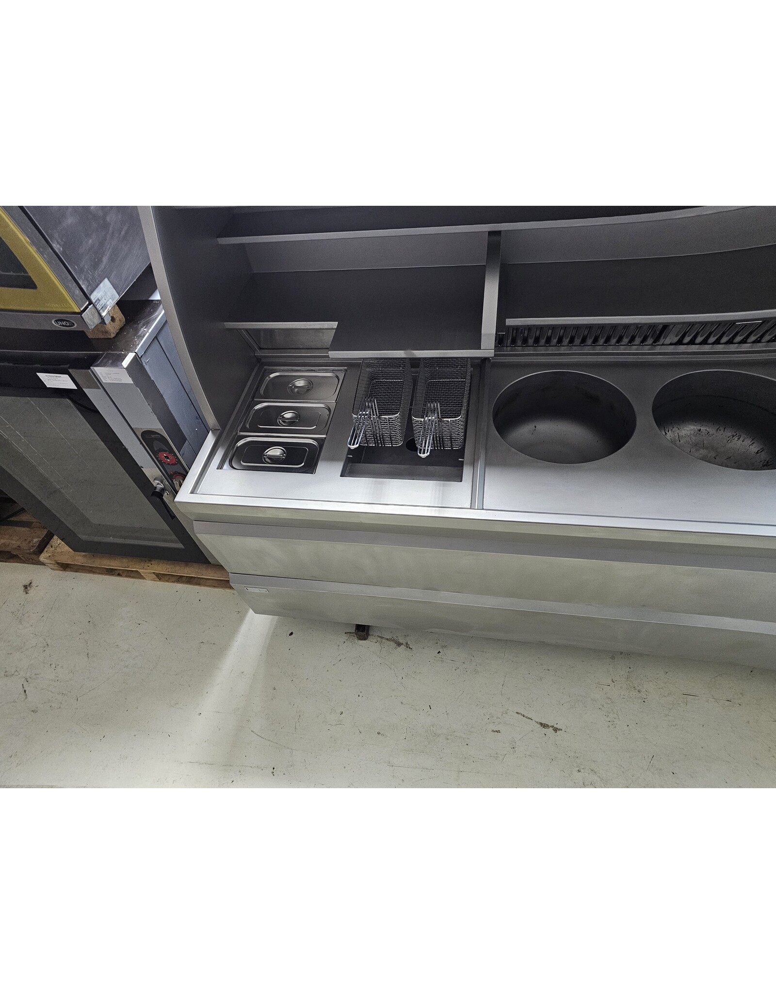 Perfecta bakwand friteuse 3x XXL rond + 2 m snack + scoop + bakplaat