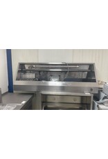 RVS afzuigkap met motor en regelaar 200x45x70