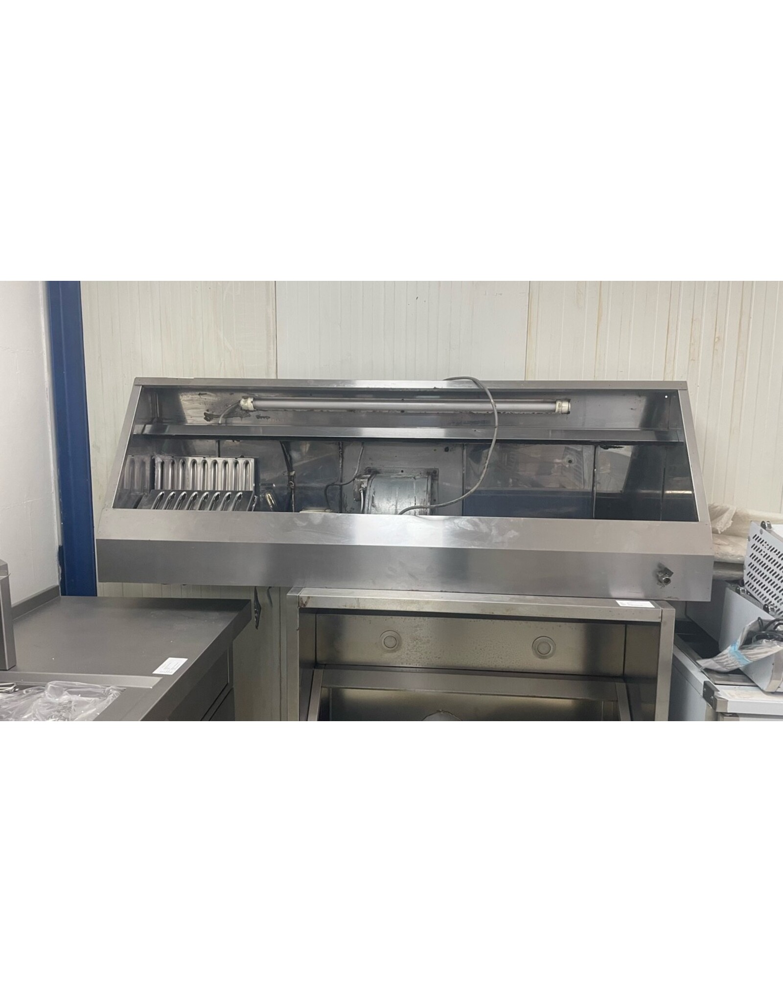 RVS afzuigkap met motor en regelaar 200x45x70