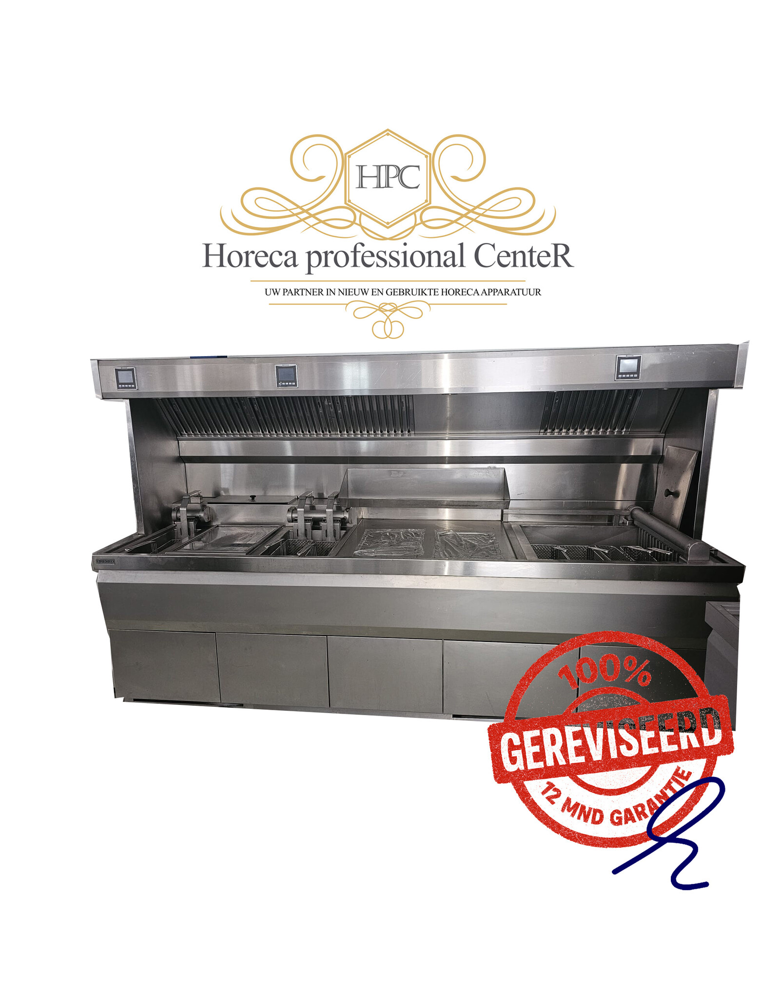 Kiremko volledig gereviseerde  Elektrische friteuse bakwand 400V