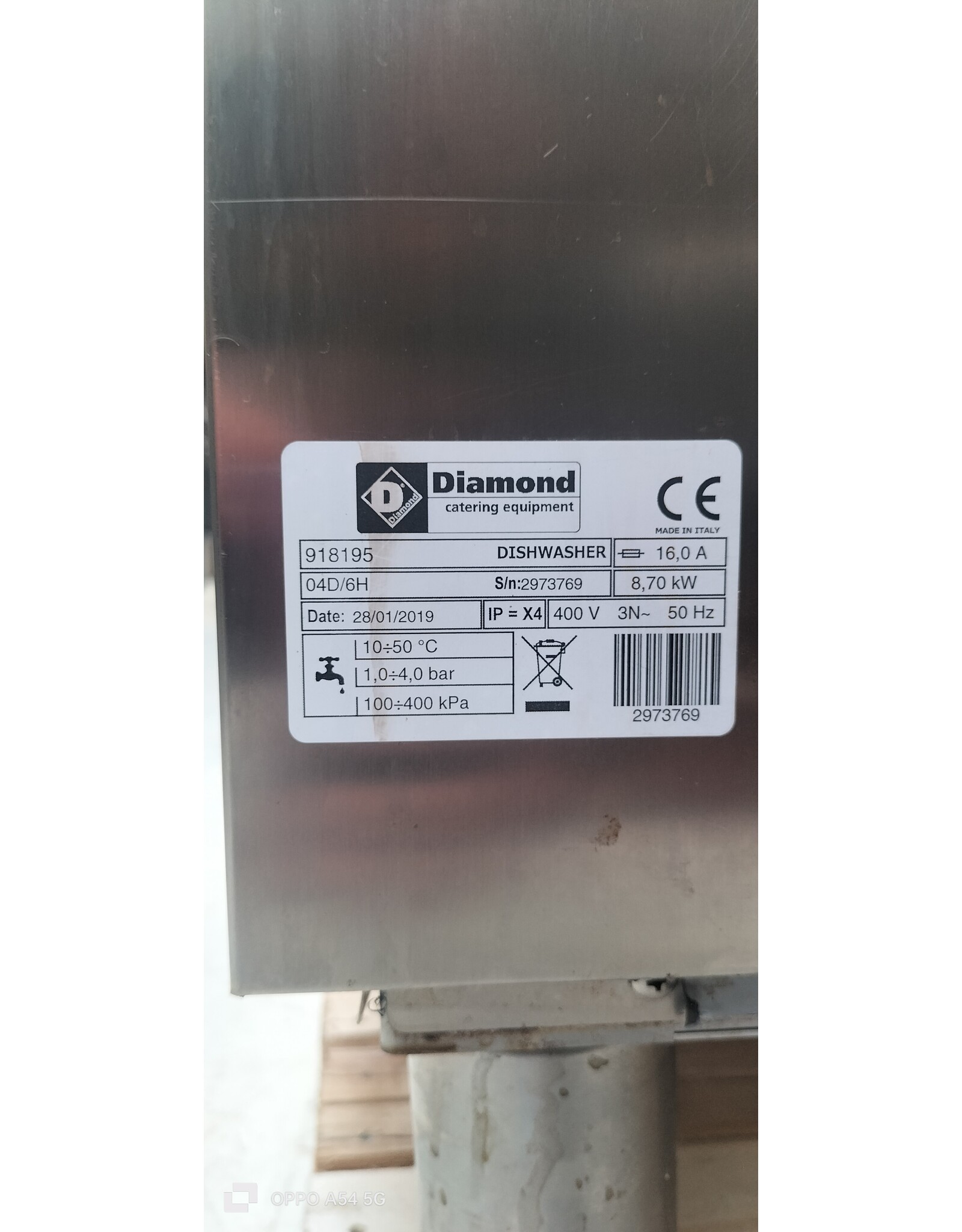 Diamond Diamond voorlader vaatwasser