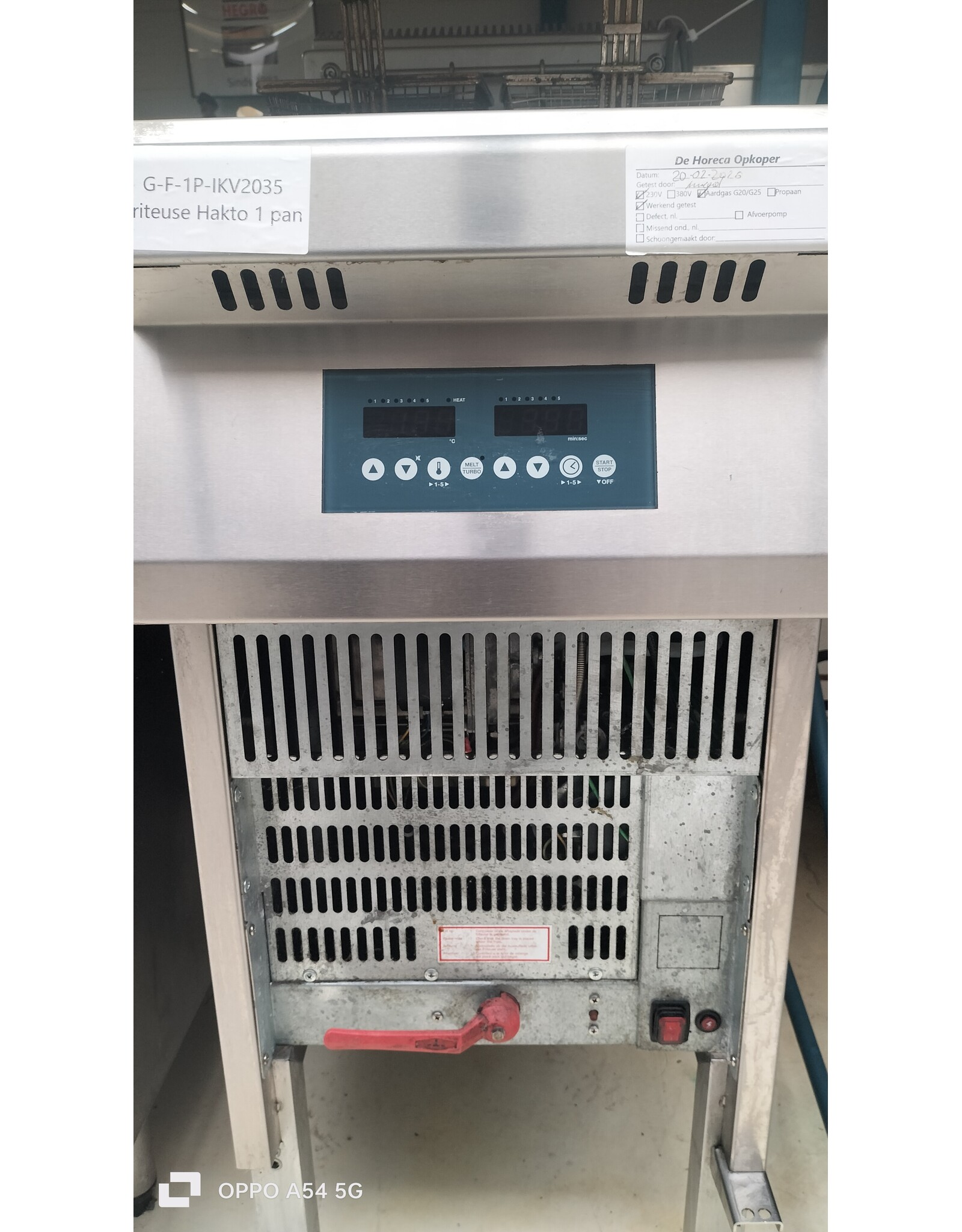 Hakto Friteuse Frylogic Hoogrendement Aardgas - ZEER KRACHTIG!