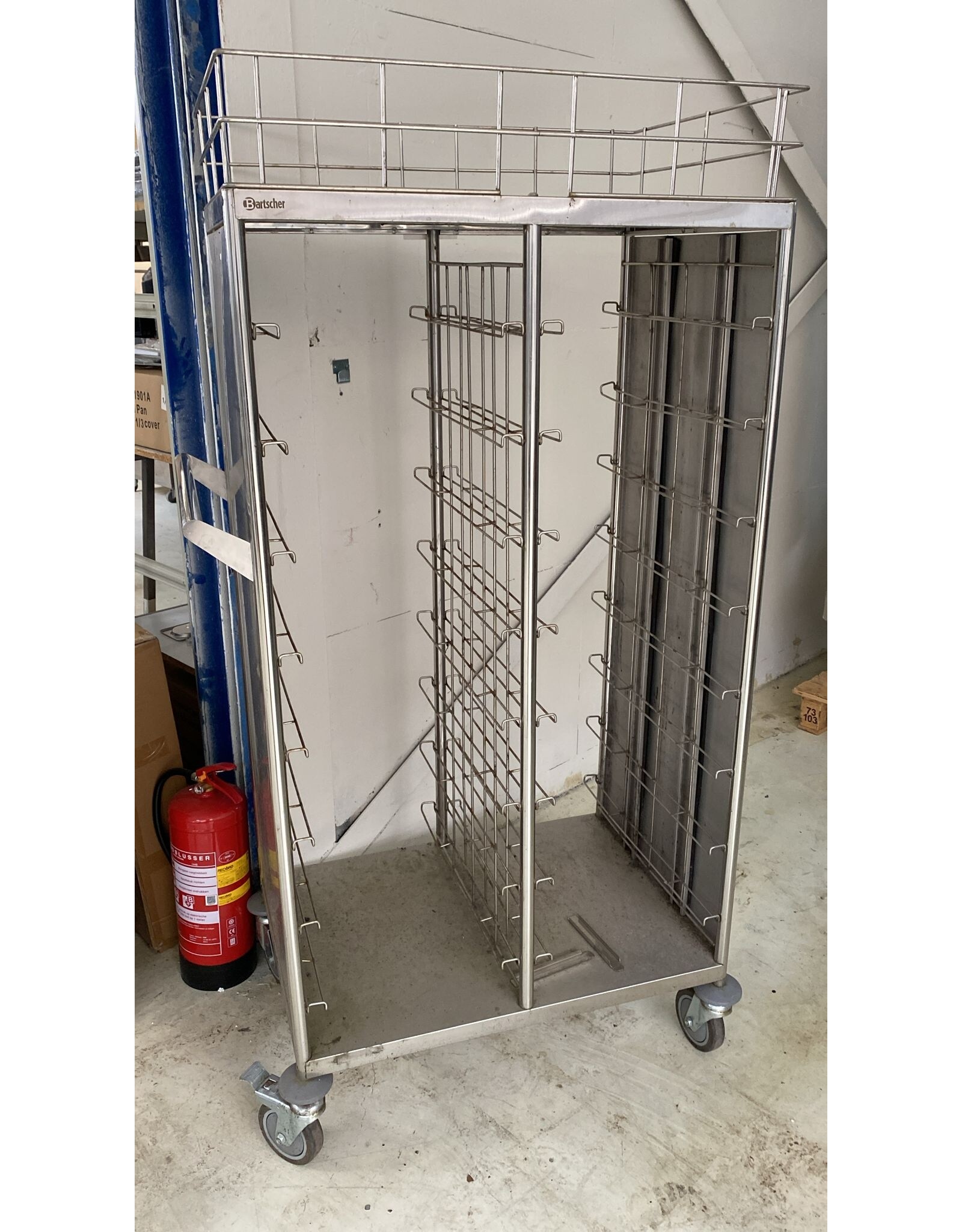 Bartscher RVS Traywagen / Rekwagen