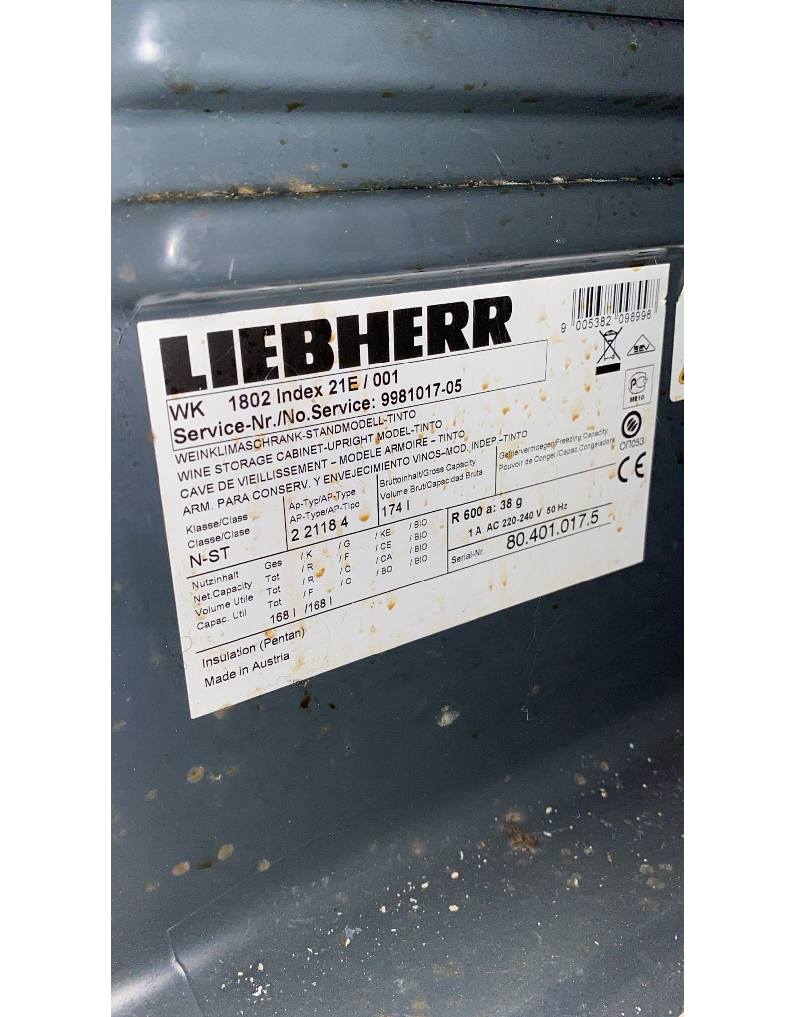 Liebherr Liebherr wijnklimaatkast
