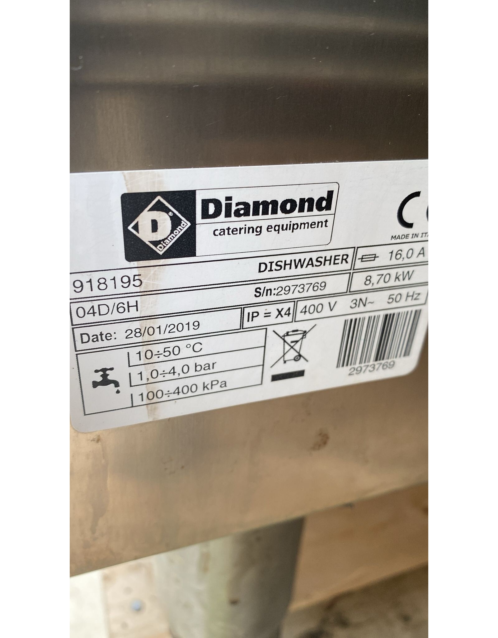 Diamond Diamond voorlader  Vaatwasser 2019