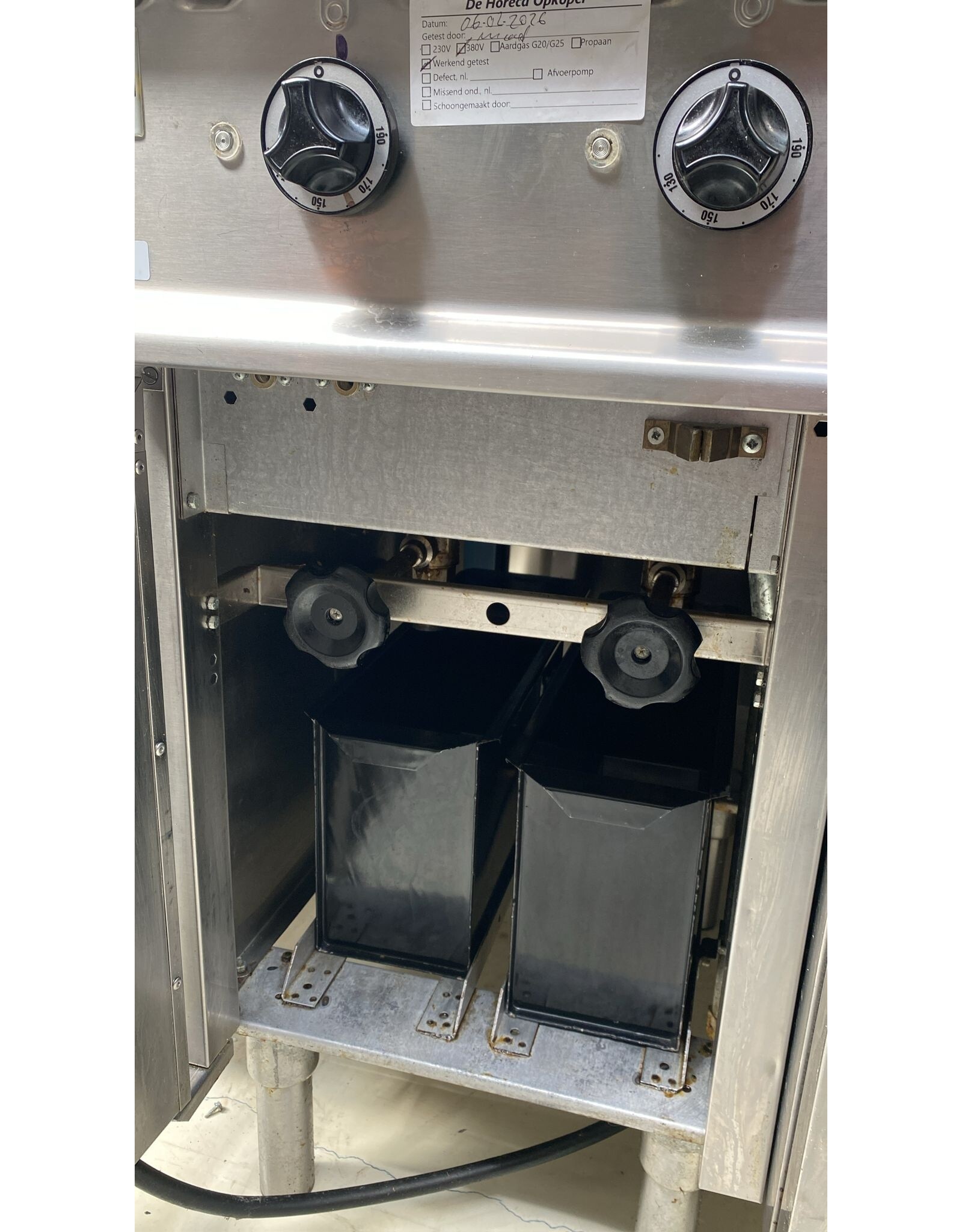 Olis 2 pans smalle elektrische friteuse Olis 400V