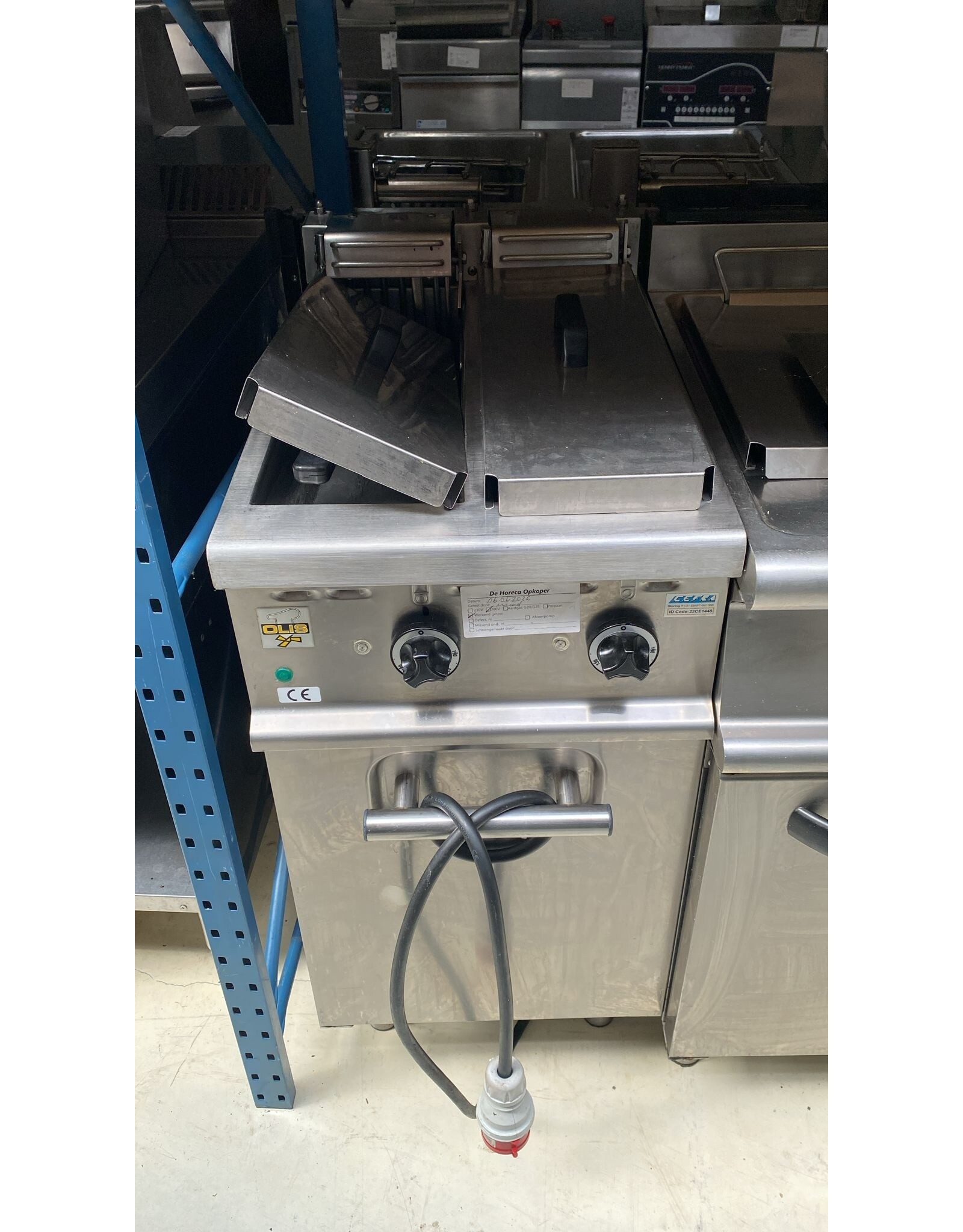 Olis 2 pans smalle elektrische friteuse Olis 400V
