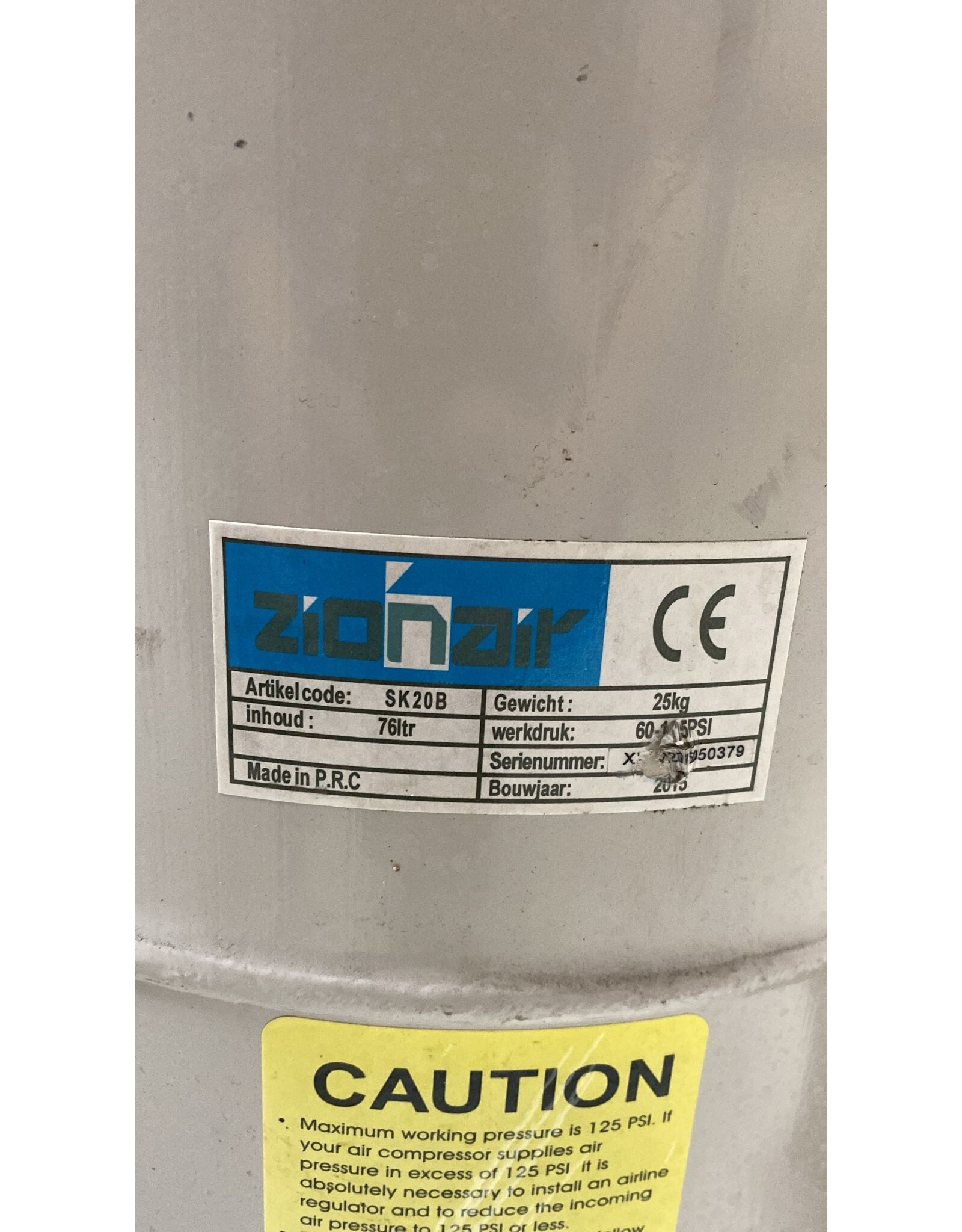 zionair Zandstraalketel