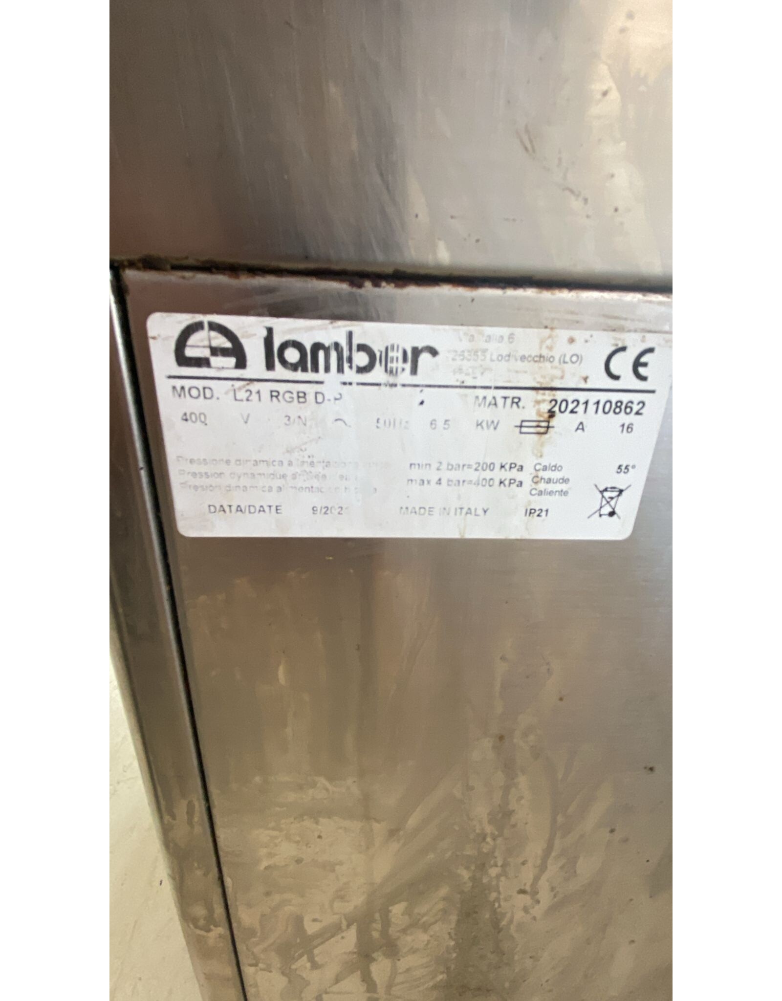 Lamber Lamber L21 RGB D Professionele Doorschuifvaatwasser