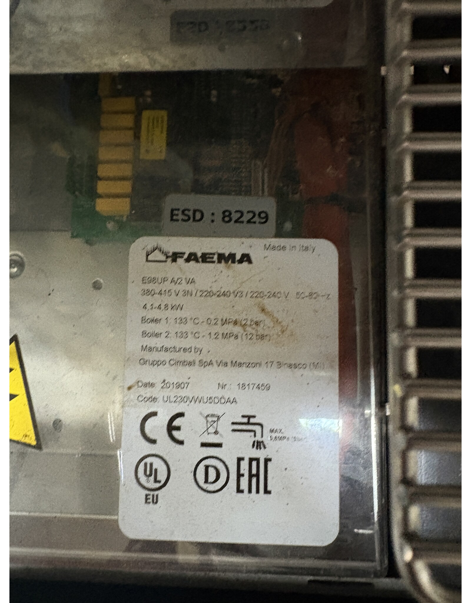 Faema Faema E98 UP 2 Groepen wit 2019