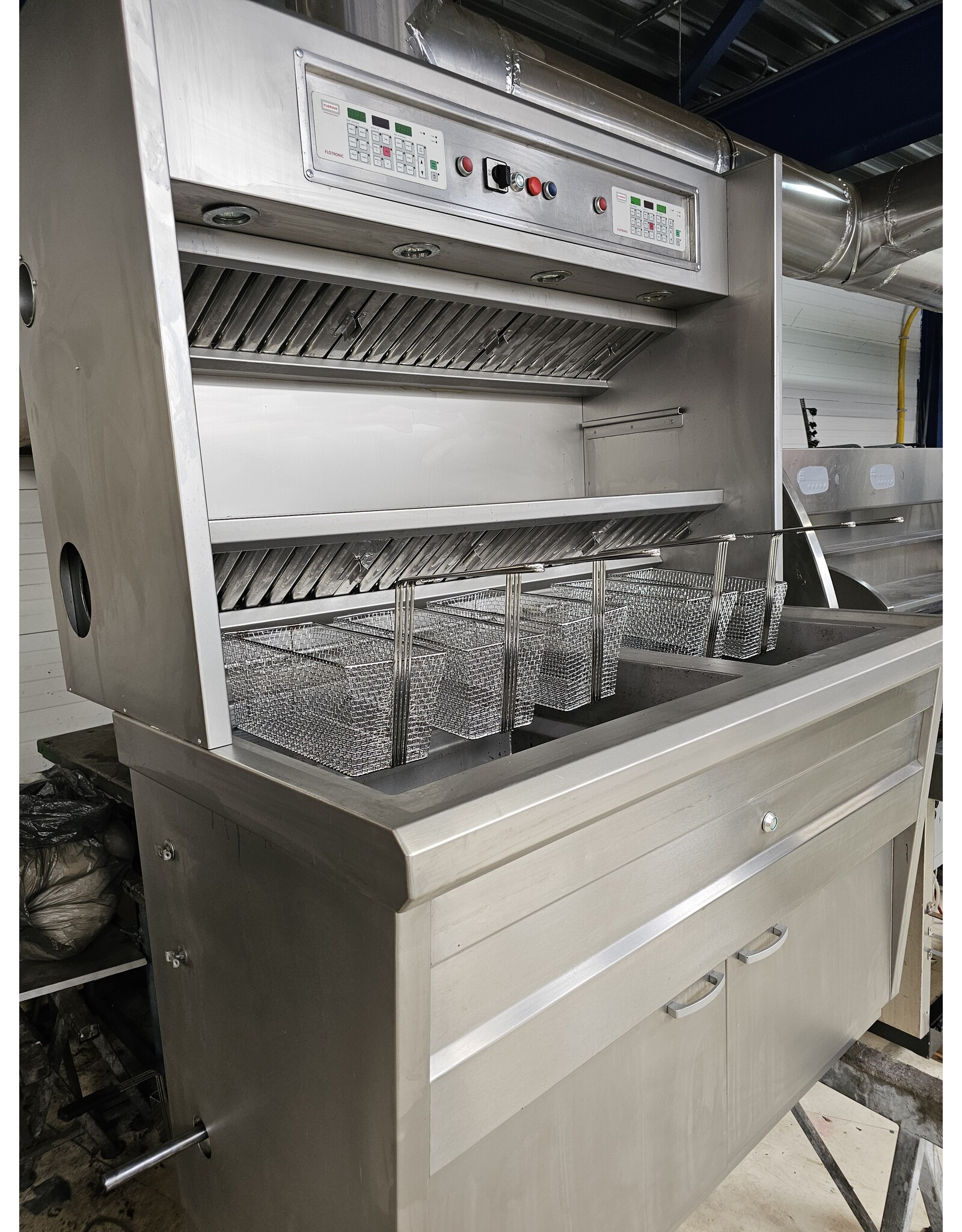 Gereviseerde Florigo bakwand friteuse 1x3M 1x2M Hoog rendement
