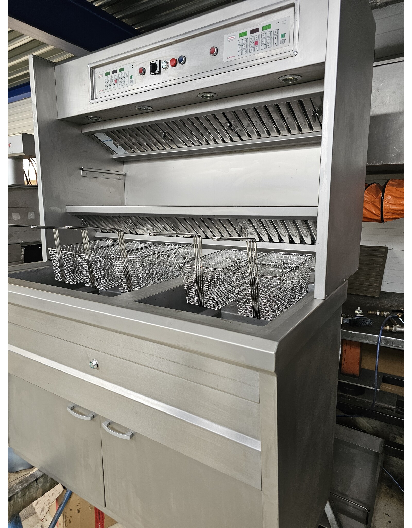 Gereviseerde Florigo bakwand friteuse 1x3M 1x2M Hoog rendement