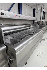 Gereviseerde Perfecta bakwand friteuse VR 3x 2 mand ABM+Bkpl+Vetpomp 129kW