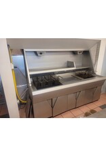 Nog niet gereviseerde Hegro HR 2 pans bakwand friteuse met bakplaat
