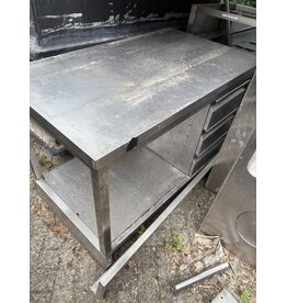 RVS Ladentafel 120 x 70 x 88cm (B x D x H)