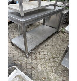 RVS Werktafel 150 x 70 x 89cm (B x D x H) Wordt schoongemaakt bij levering