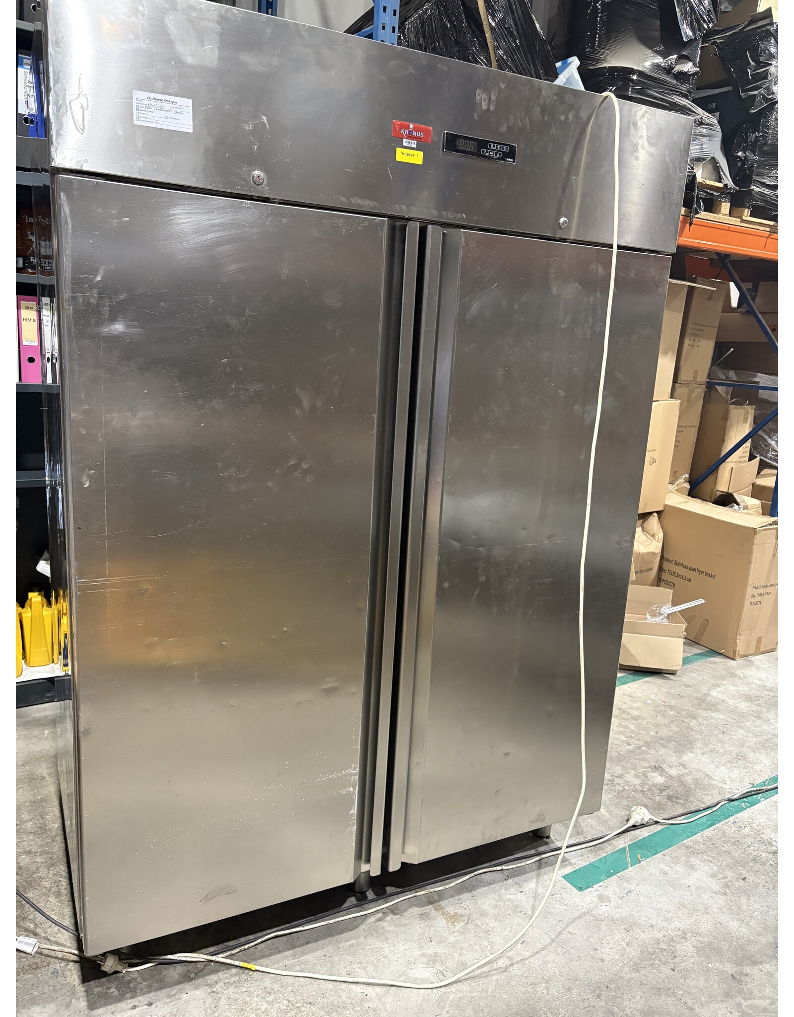 Studio 54 Studio 54 Kronus Oasis 1400 Horeca Dubbeldeurs Vrieskast RVS