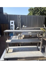 Edelstahltisch mit unterer Ablage 124 x 70 x 80cm (B x T x H)