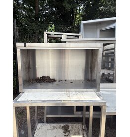 RVS Kast Open 100 x 40 x 59cm (B x D x H) Wordt schoongemaakt voor levering