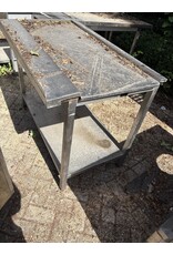 RVS Afvoertafel met Onderschap 120 x 74 x 95 cm (B x D x H) Wordt schoongemaakt voor levering