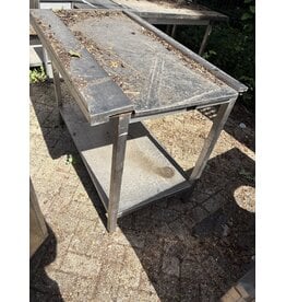 RVS Afvoertafel met Onderschap 120 x 74 x 95 cm (B x D x H) Wordt schoongemaakt voor levering