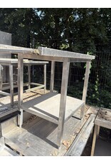 RVS Afvoertafel met Onderschap 111 x 74 x 96 cm (B x D x H) Wordt schoongemaakt voor levering