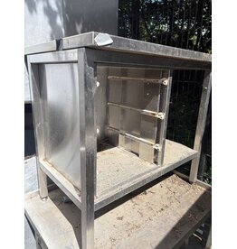 RVS WERKBANK MET LADEBLOK (GEEN LADEN AANWEZIG) 100 X 70 X 95cm (B x D x H) Wordt schoongemaakt voor levering